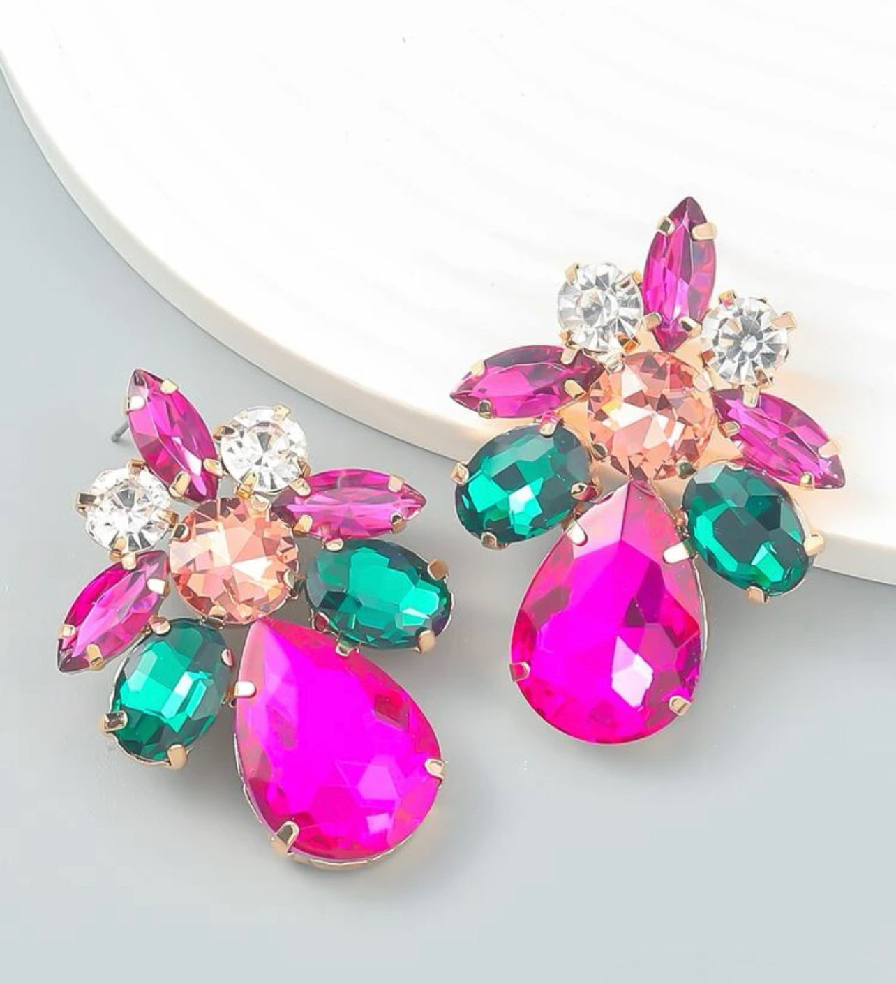 Rhinestone dekorörhängen